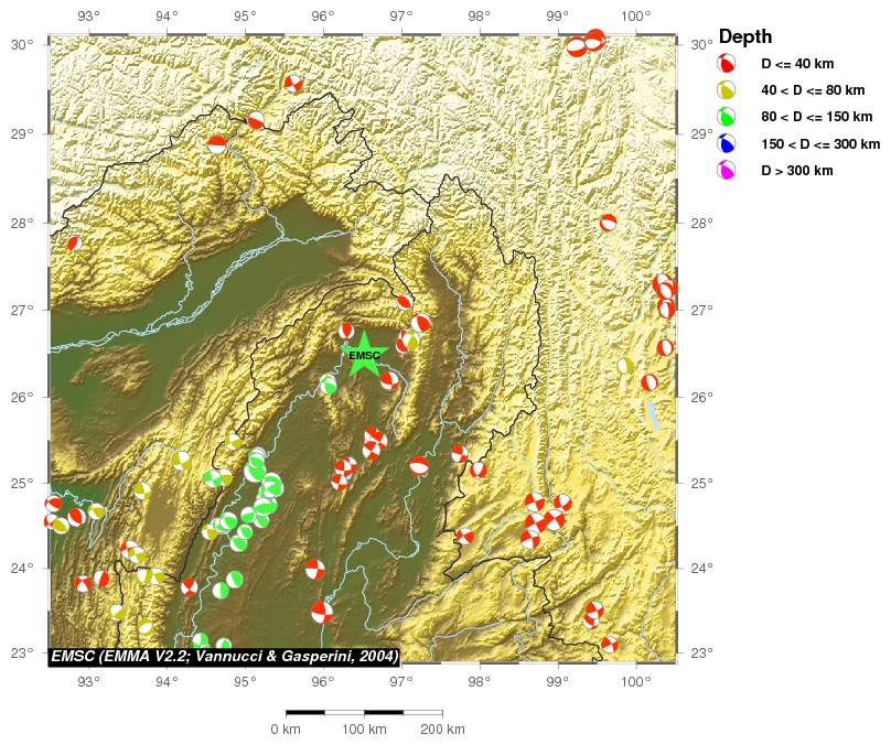 Regional moment Tensor