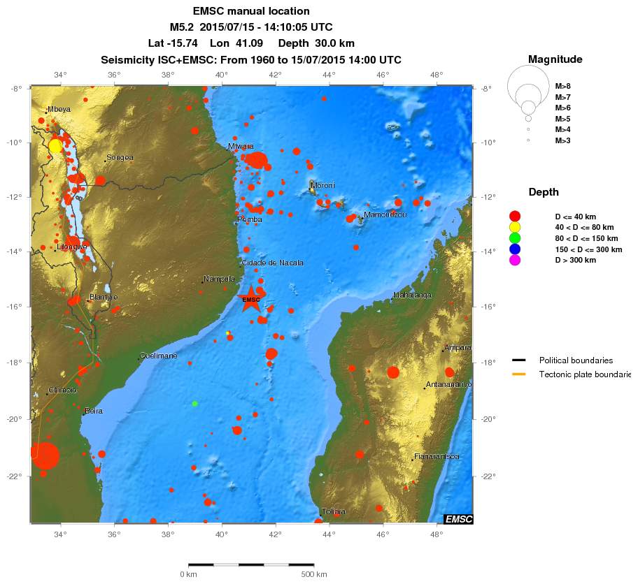 wide historical seismicity