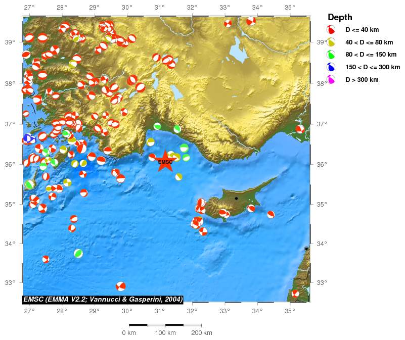 Regional moment Tensor