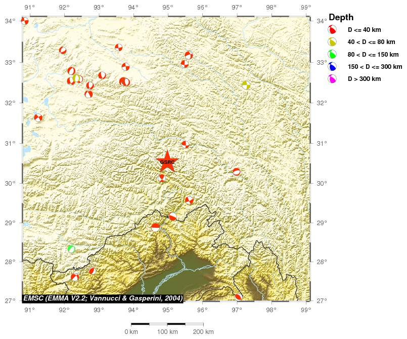 Regional moment Tensor
