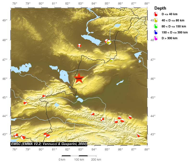 Regional moment Tensor