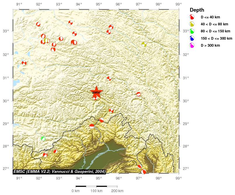 Regional moment Tensor