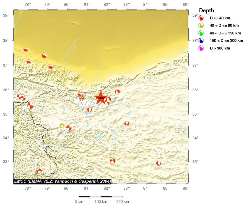 Regional moment Tensor