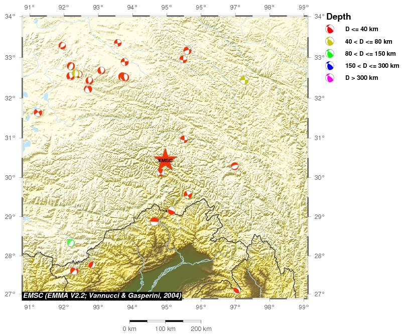 Regional moment Tensor