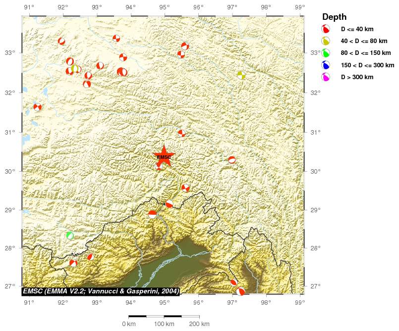 Regional moment Tensor