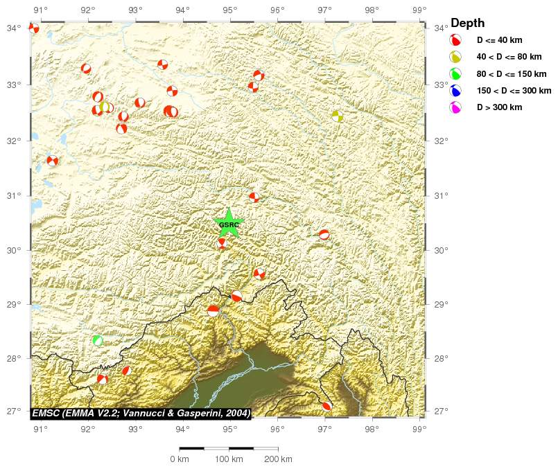 Regional moment Tensor