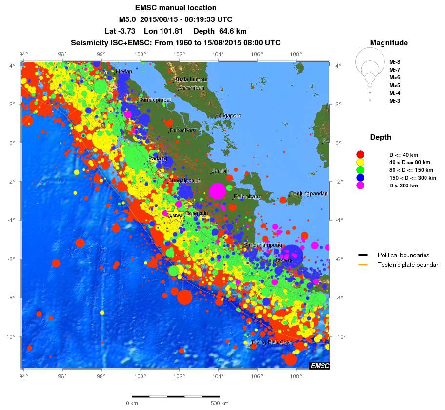 wide historical seismicity
