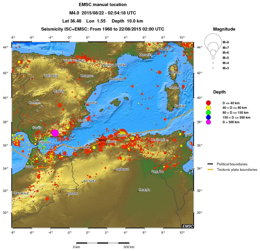 wide historical seismicity