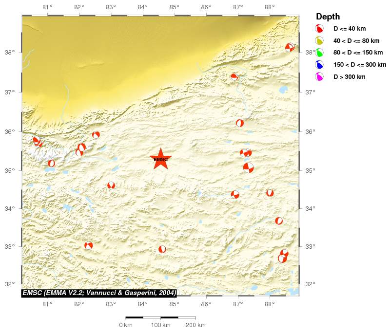 Regional moment Tensor
