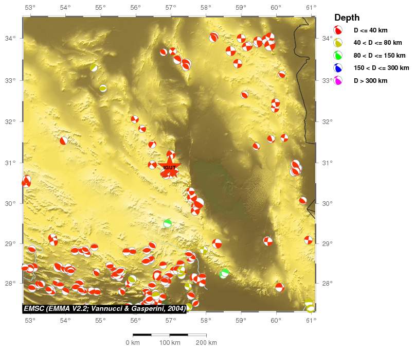 Regional moment Tensor