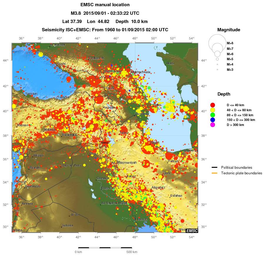 wide historical seismicity