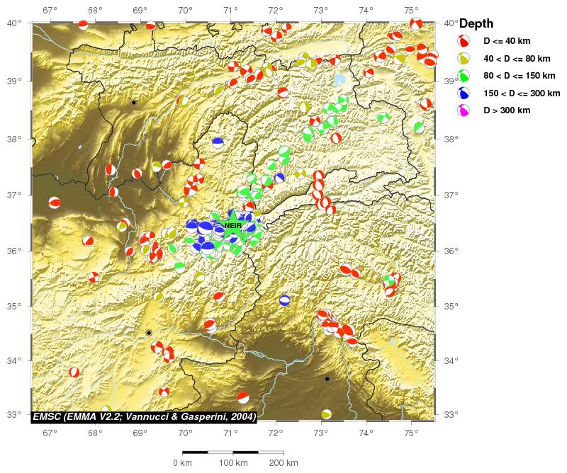 Regional moment Tensor