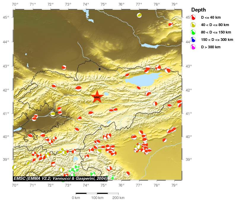 Regional moment Tensor