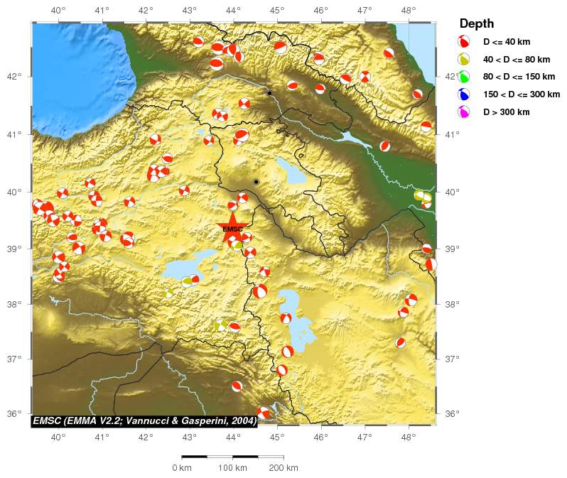 Regional moment Tensor