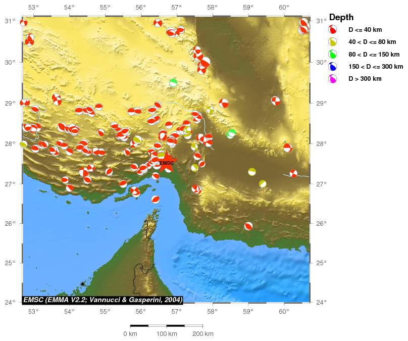 Regional moment Tensor