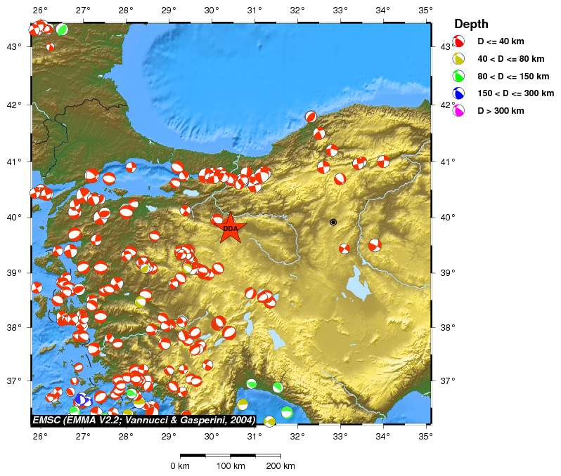 Regional moment Tensor