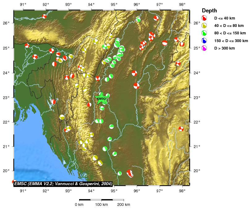 Regional moment Tensor