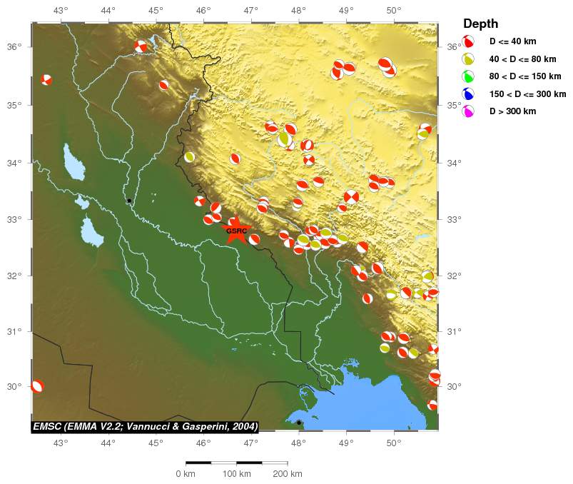 Regional moment Tensor