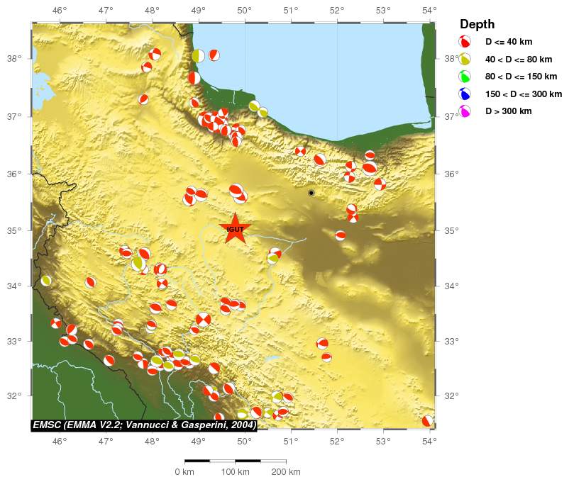 Regional moment Tensor