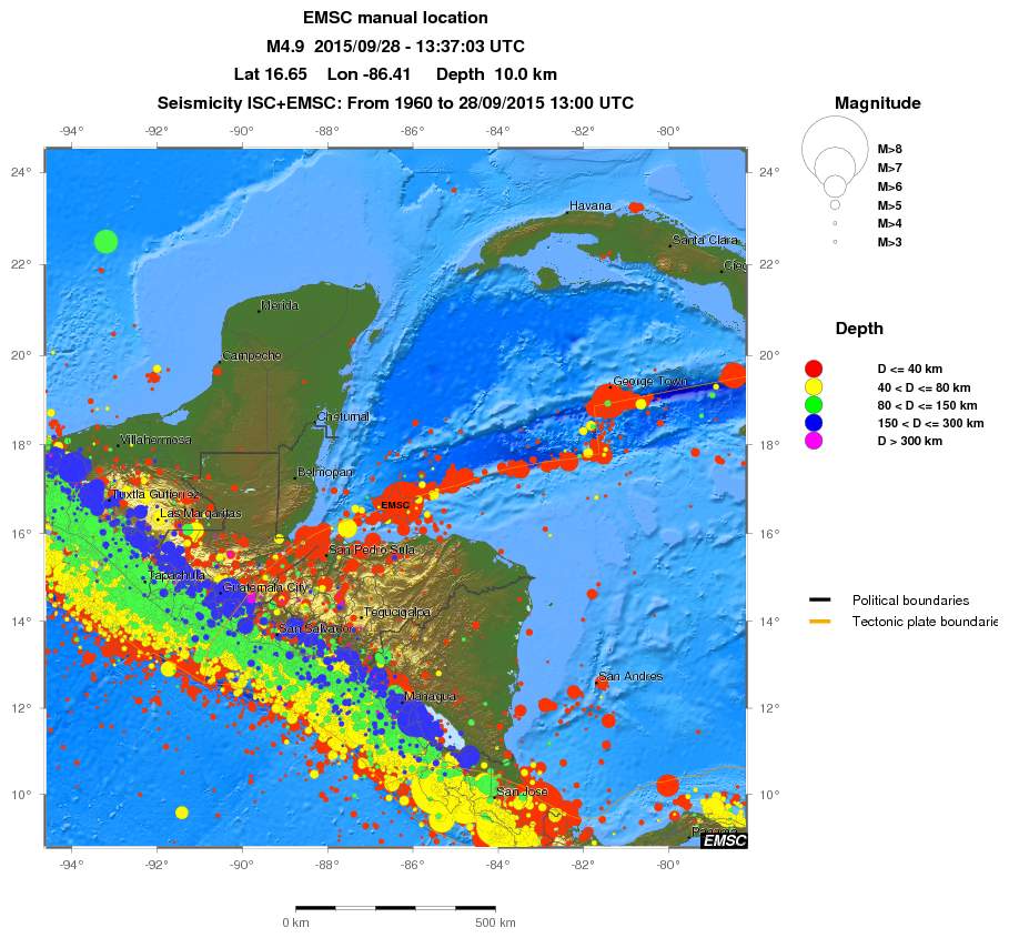 wide historical seismicity