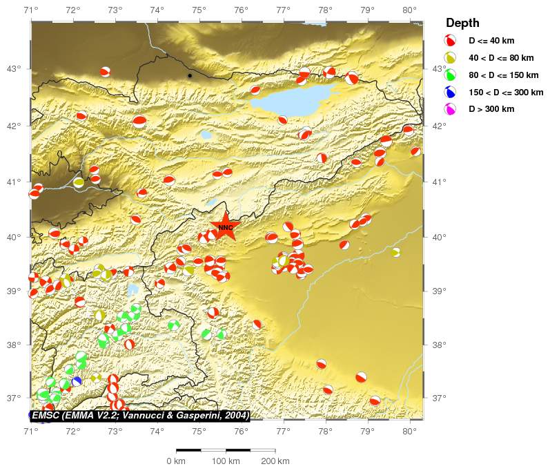 Regional moment Tensor
