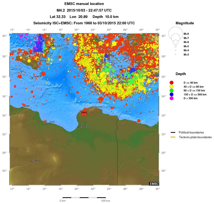 wide historical seismicity
