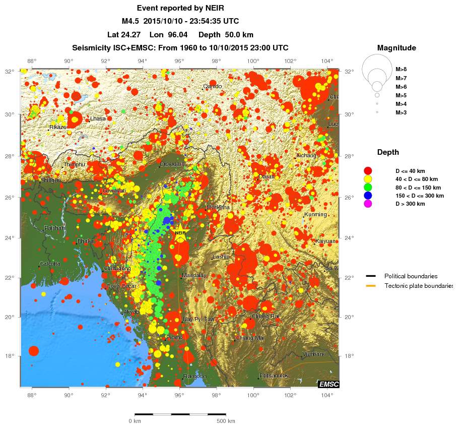 wide historical seismicity