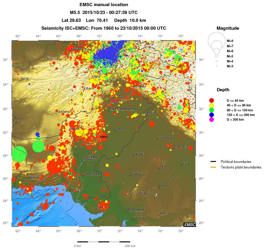 wide historical seismicity