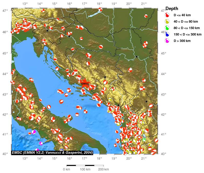 Regional moment Tensor