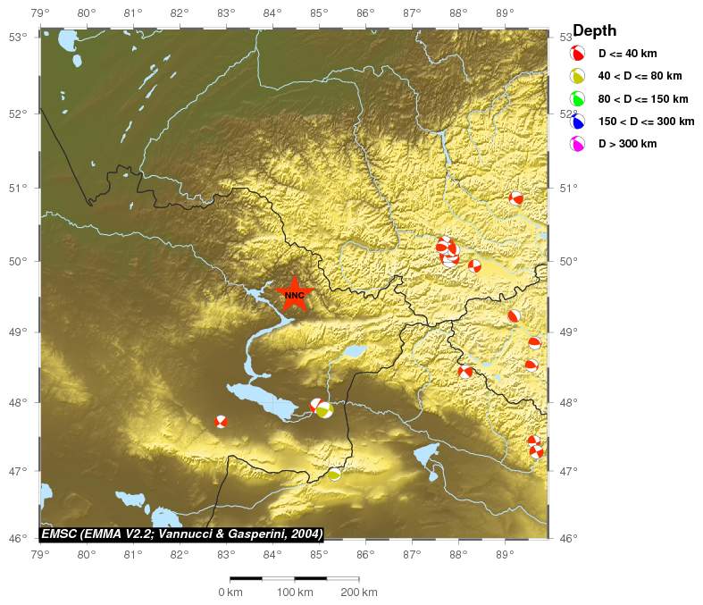 Regional moment Tensor