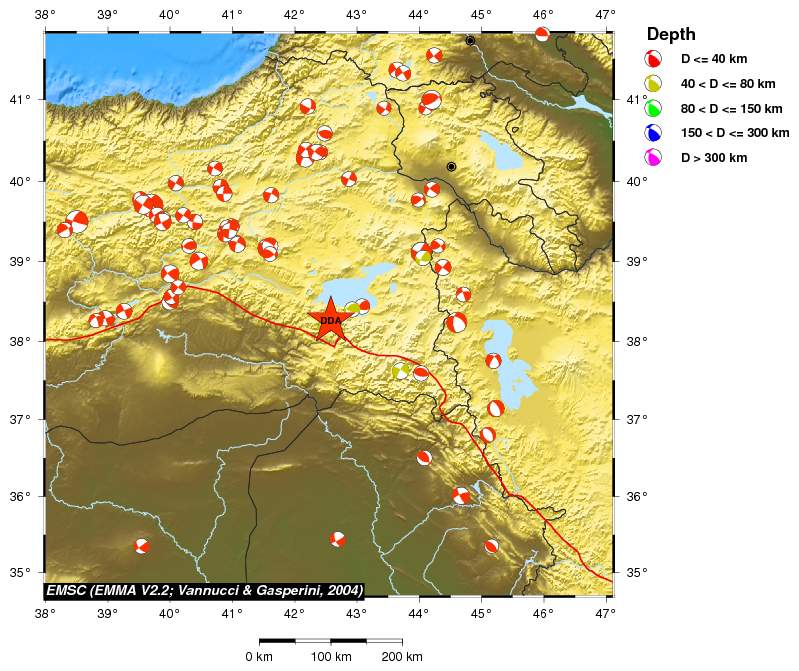 Regional moment Tensor