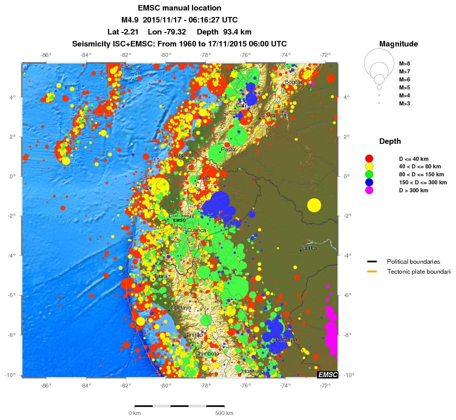 wide historical seismicity