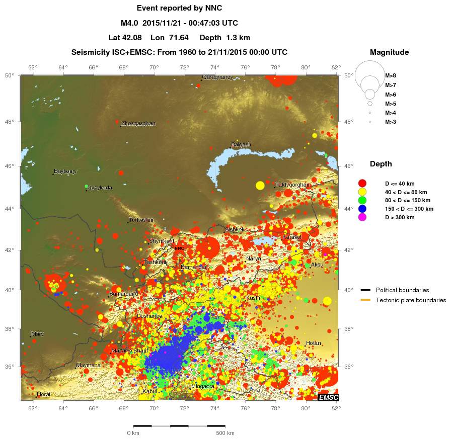 wide historical seismicity