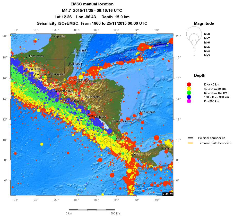 wide historical seismicity