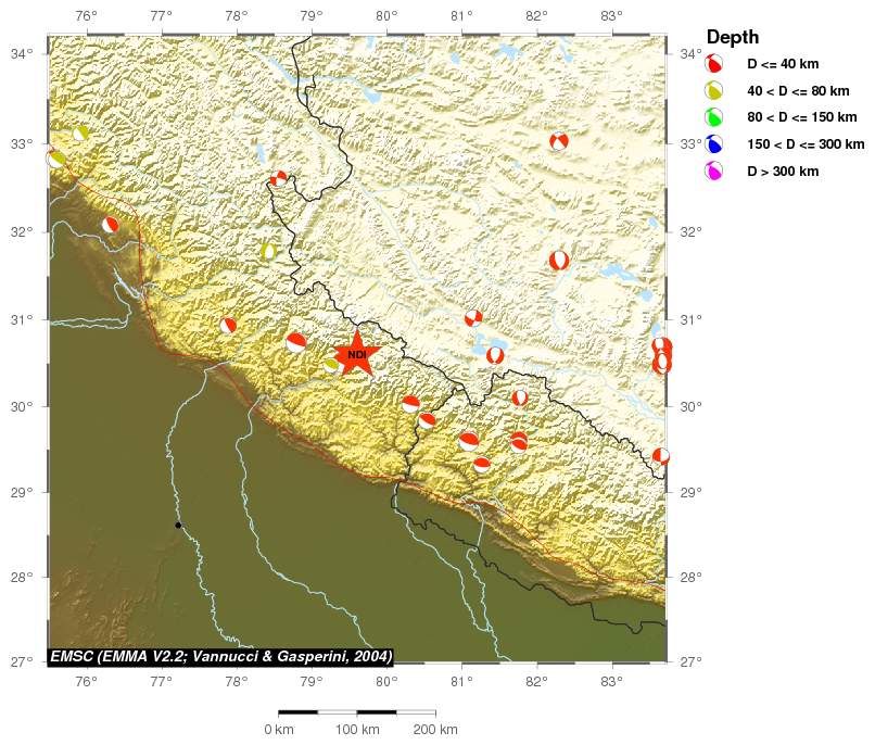Regional moment Tensor