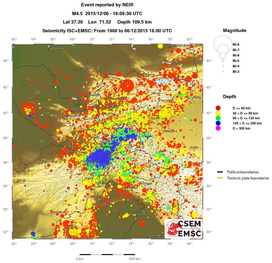 wide historical seismicity