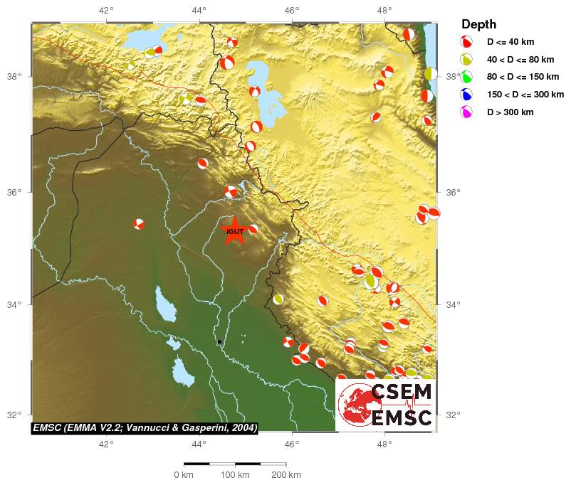 Regional moment Tensor