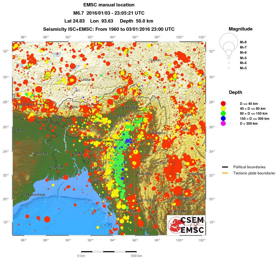 wide historical seismicity