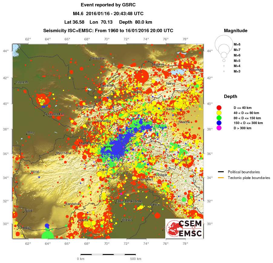 wide historical seismicity