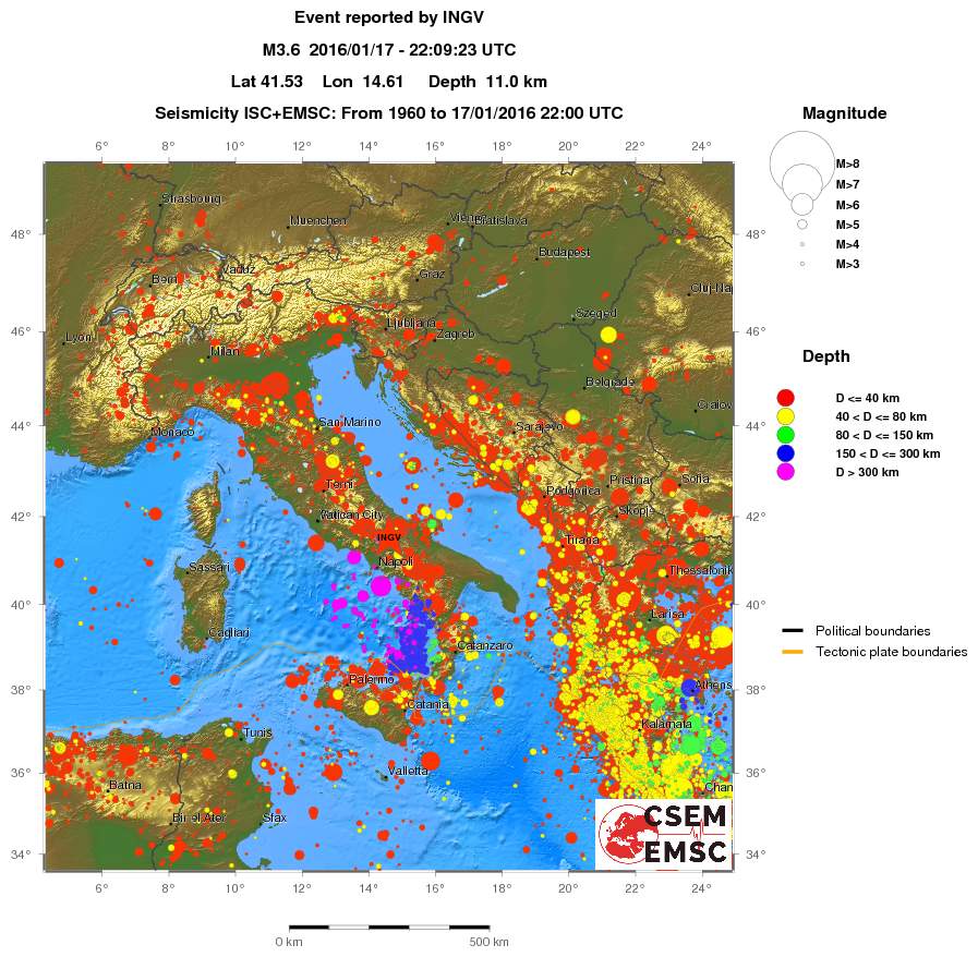wide historical seismicity