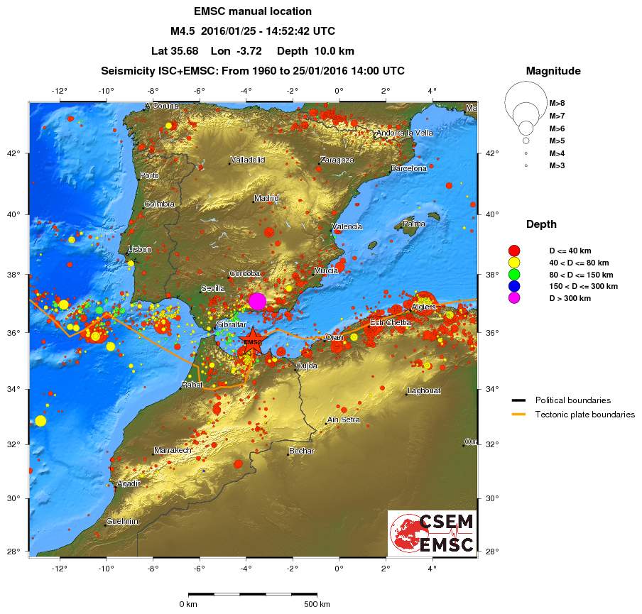 wide historical seismicity