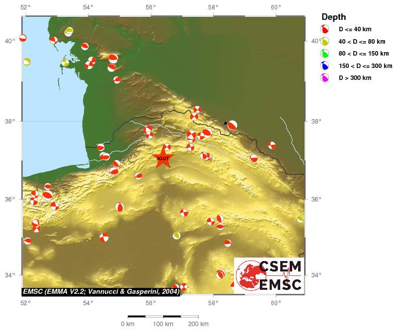 Regional moment Tensor