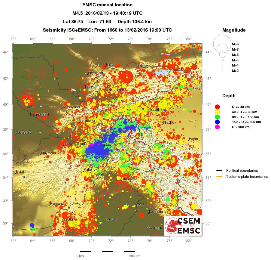 wide historical seismicity