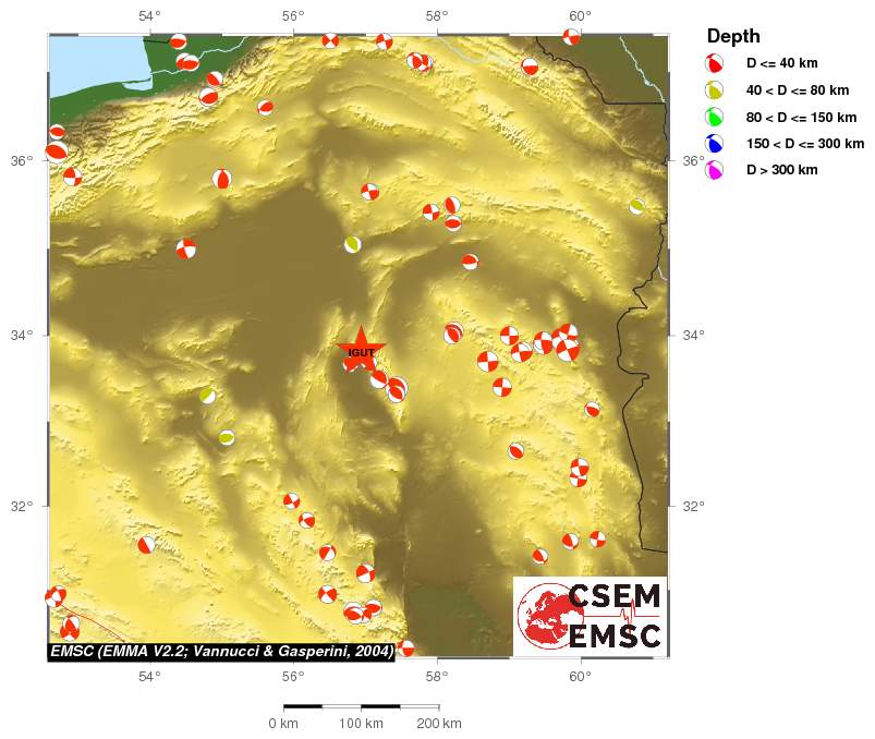 Regional moment Tensor