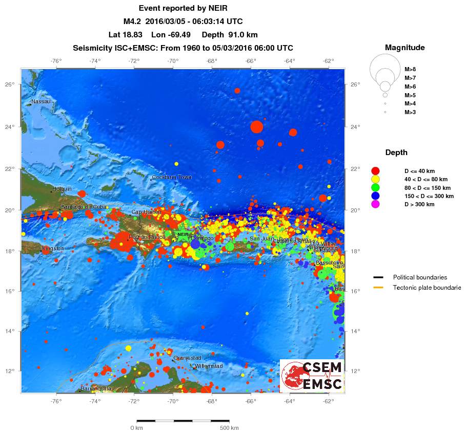 wide historical seismicity