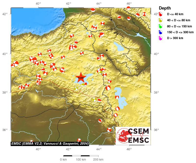 Regional moment Tensor