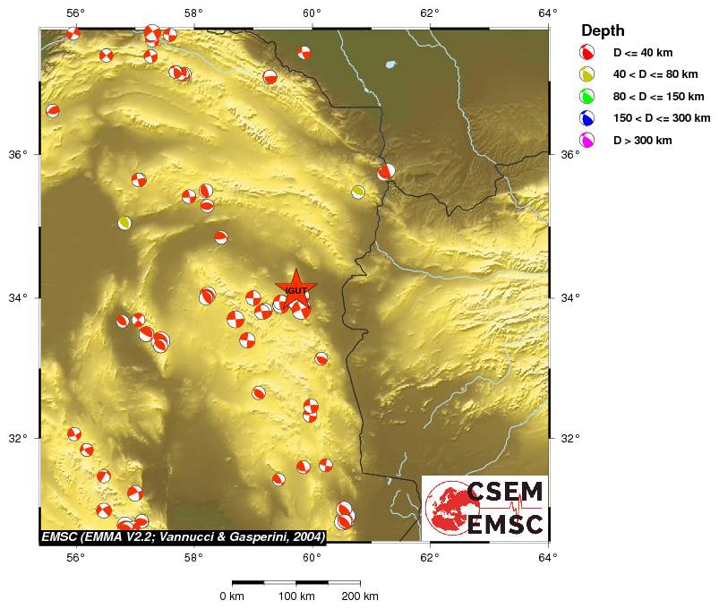 Regional moment Tensor