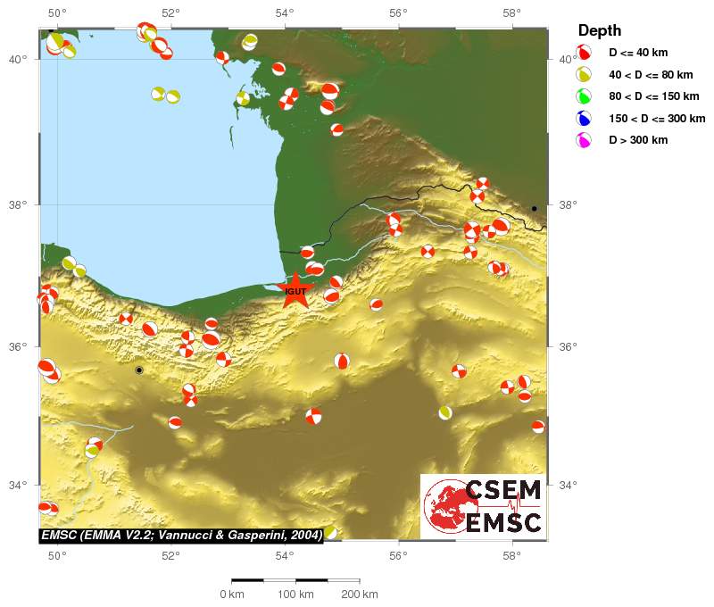 Regional moment Tensor