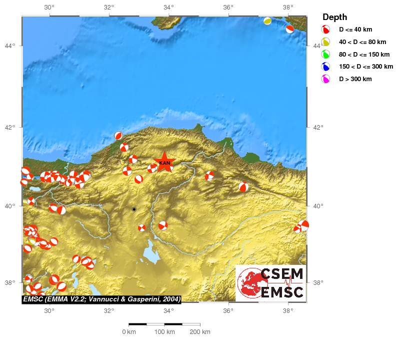 Regional moment Tensor