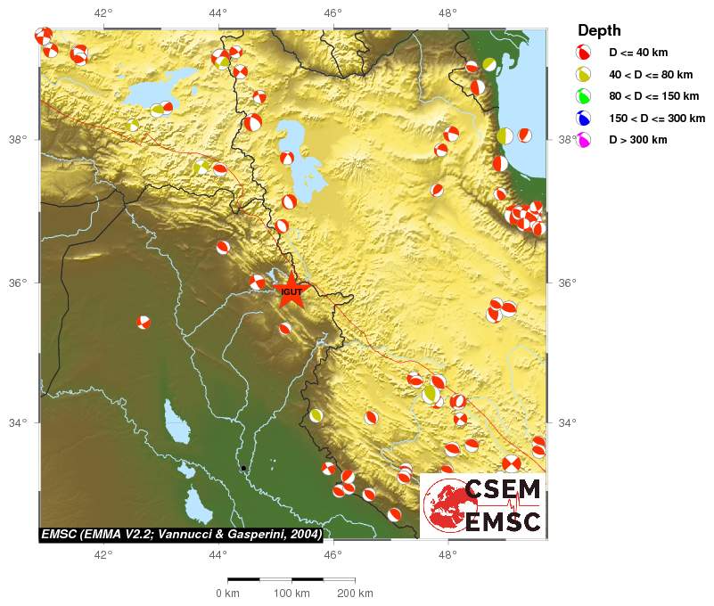 Regional moment Tensor
